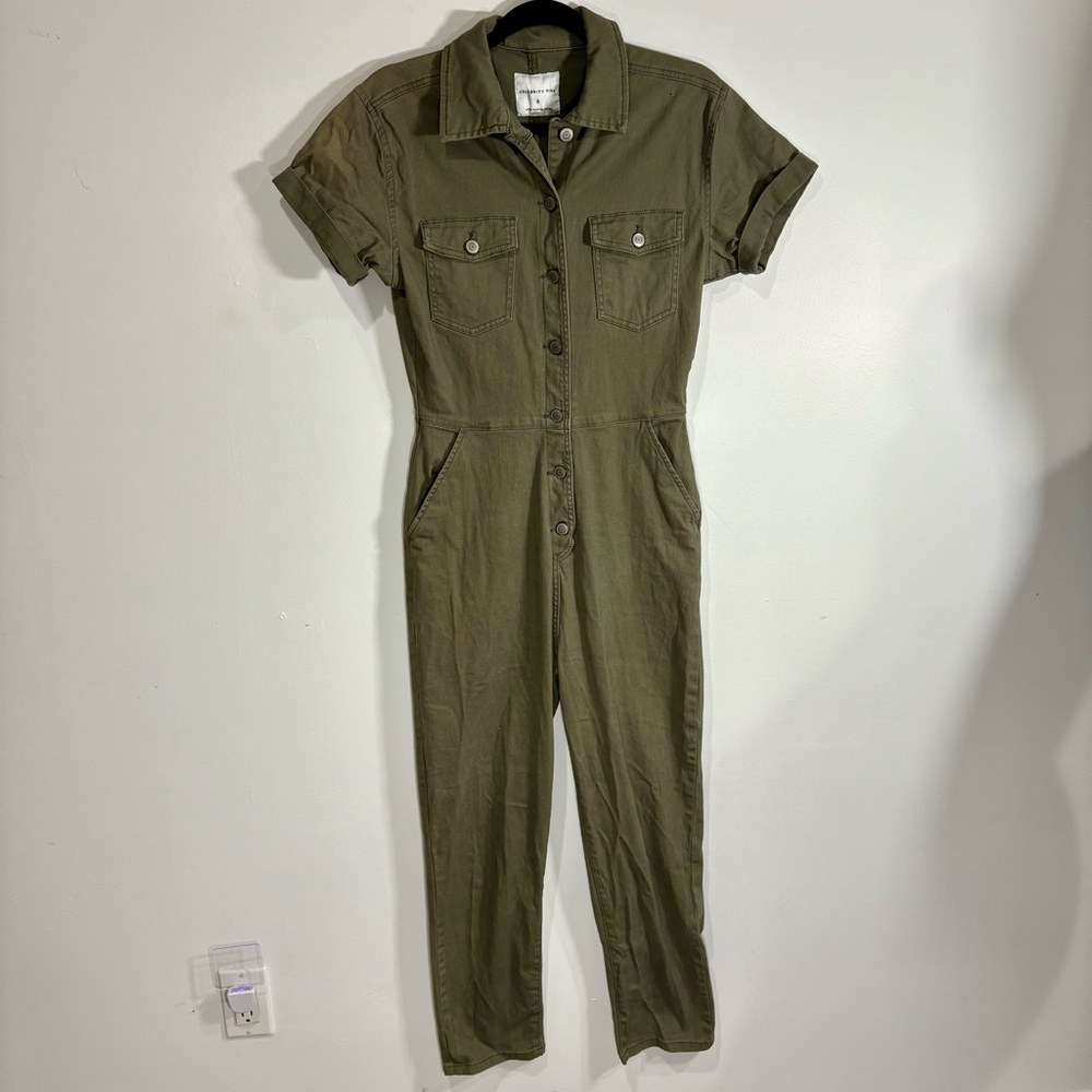 Celebrity Pink Olive Green Jumpsuit